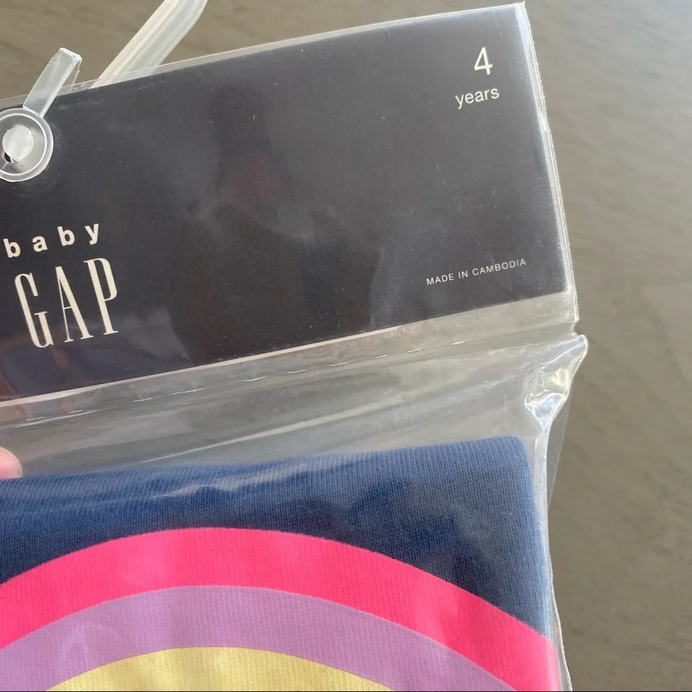 GAP Kids 100% Organic Cotton Be Happy Graphic PJ Set Size 4 NEW